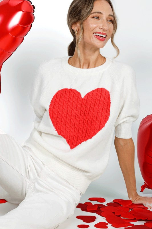All For Love Heart Sweater