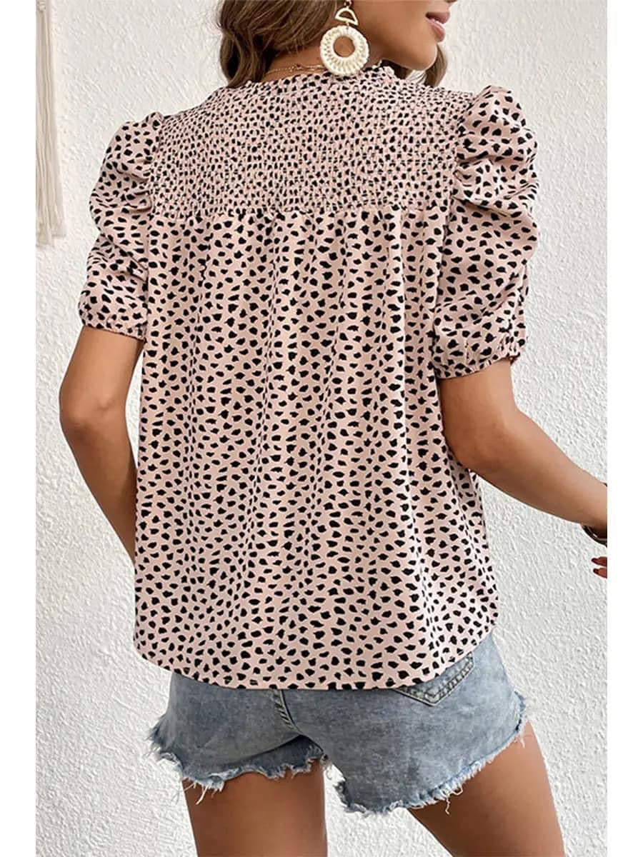 Leopard print top