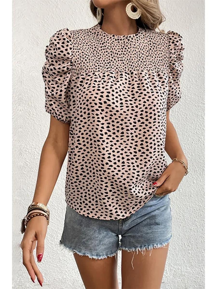 Leopard print top