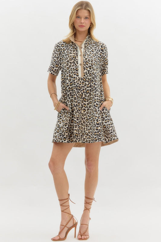 Kristi Leopard Dress