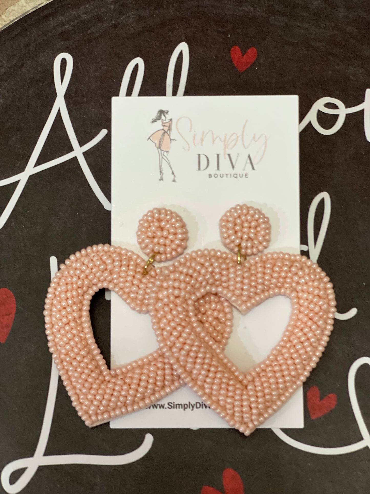 Open Your Heart Bead Earrings