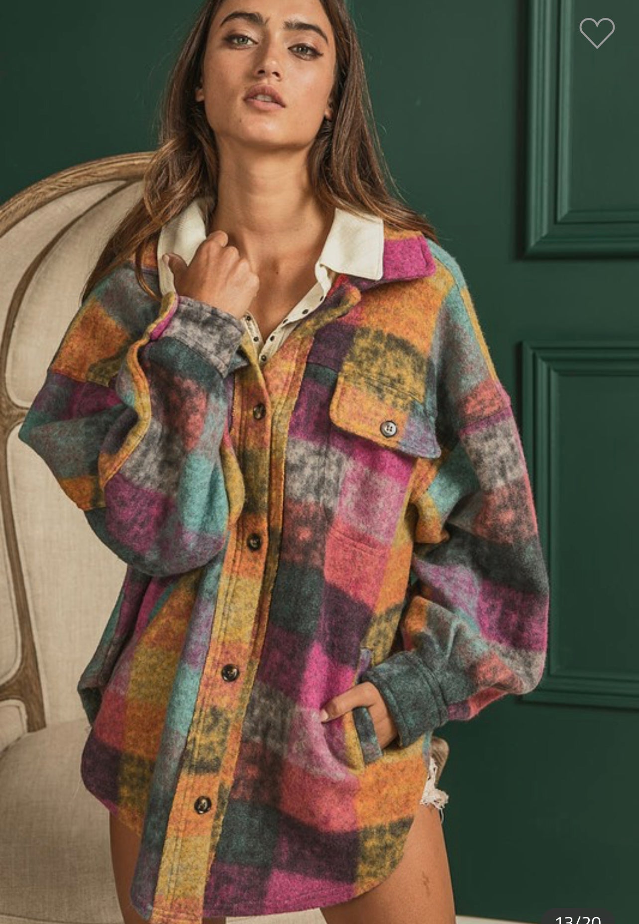 BiBi Colorful Shacket