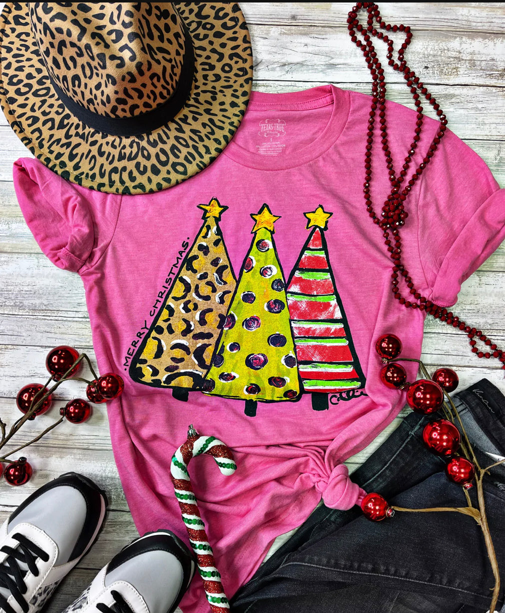 Callie Ann Stetler Pattern Christmas Tree Tee