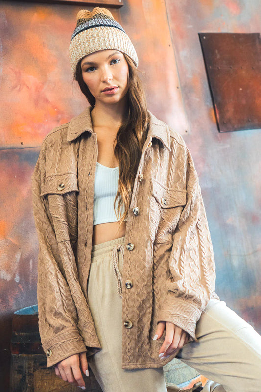 Mocha Haisley Shacket