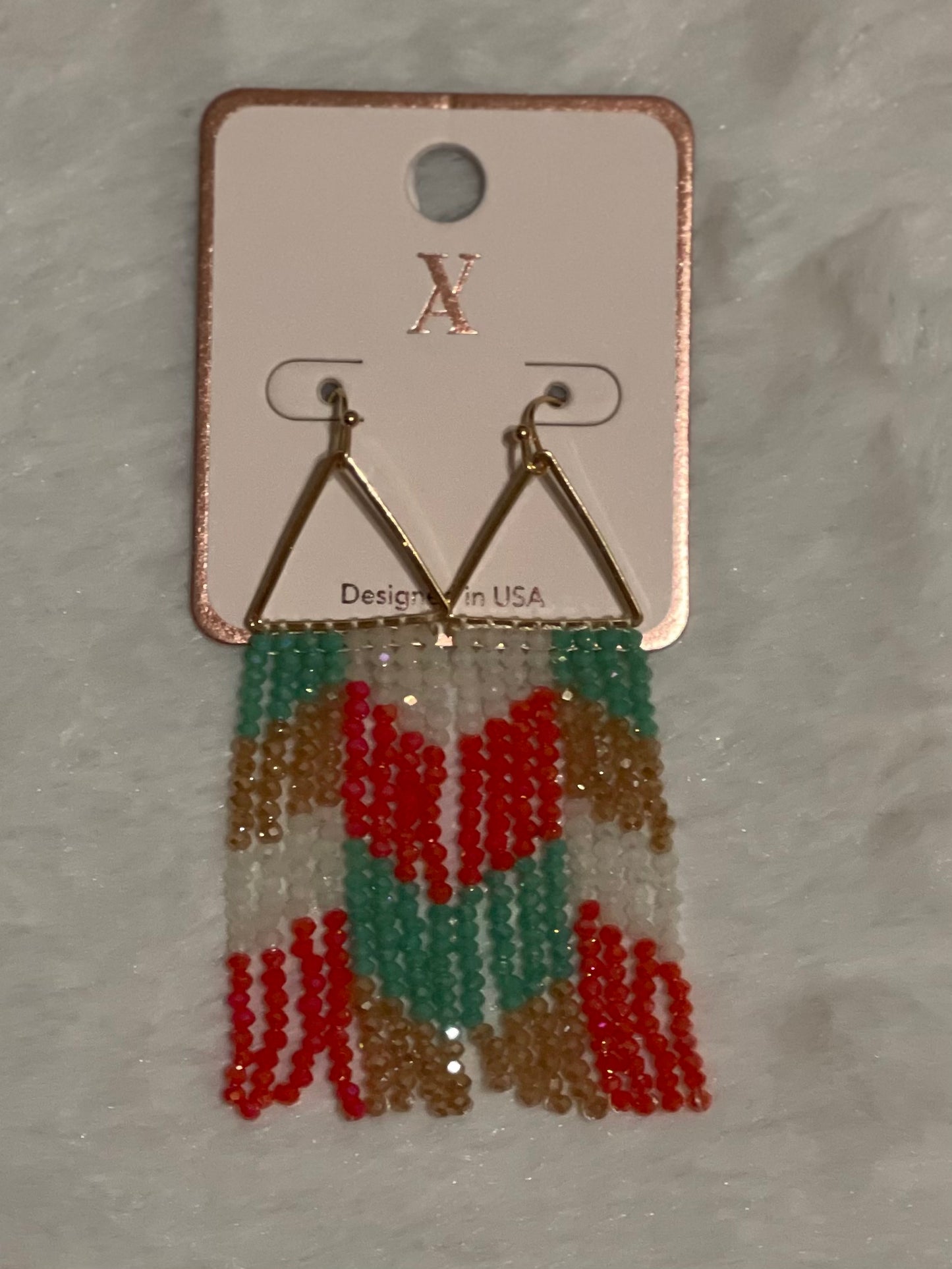 Beaded dangle earrings