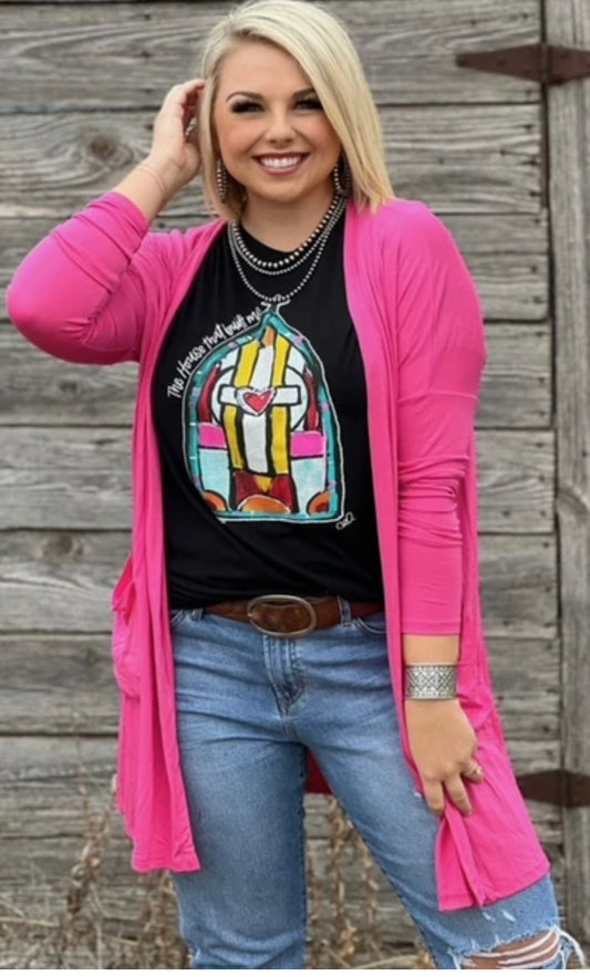 Poppin Pink Cardigan