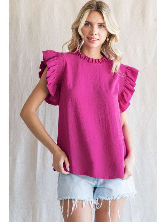 The Francesca Magenta Top