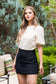 Cream textured top
