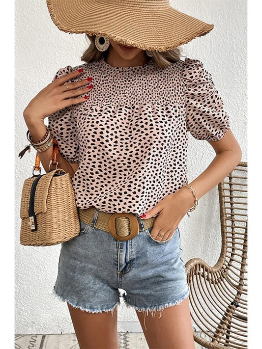 Leopard print top