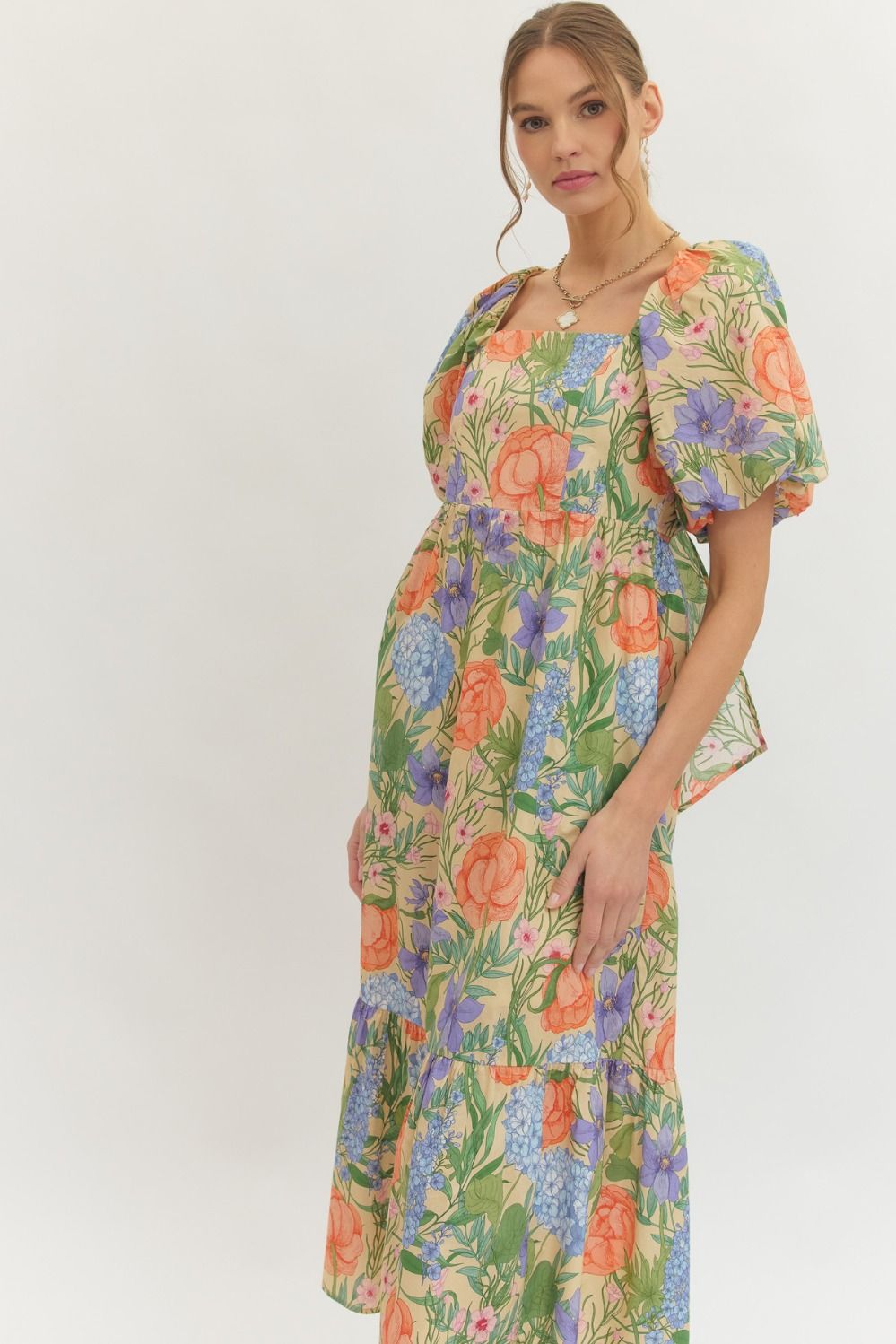 Camille Garden Midi Dress