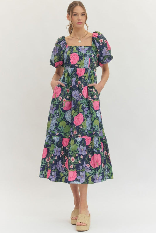Camille Garden Midi Dress