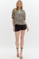 Camel Leopard Top