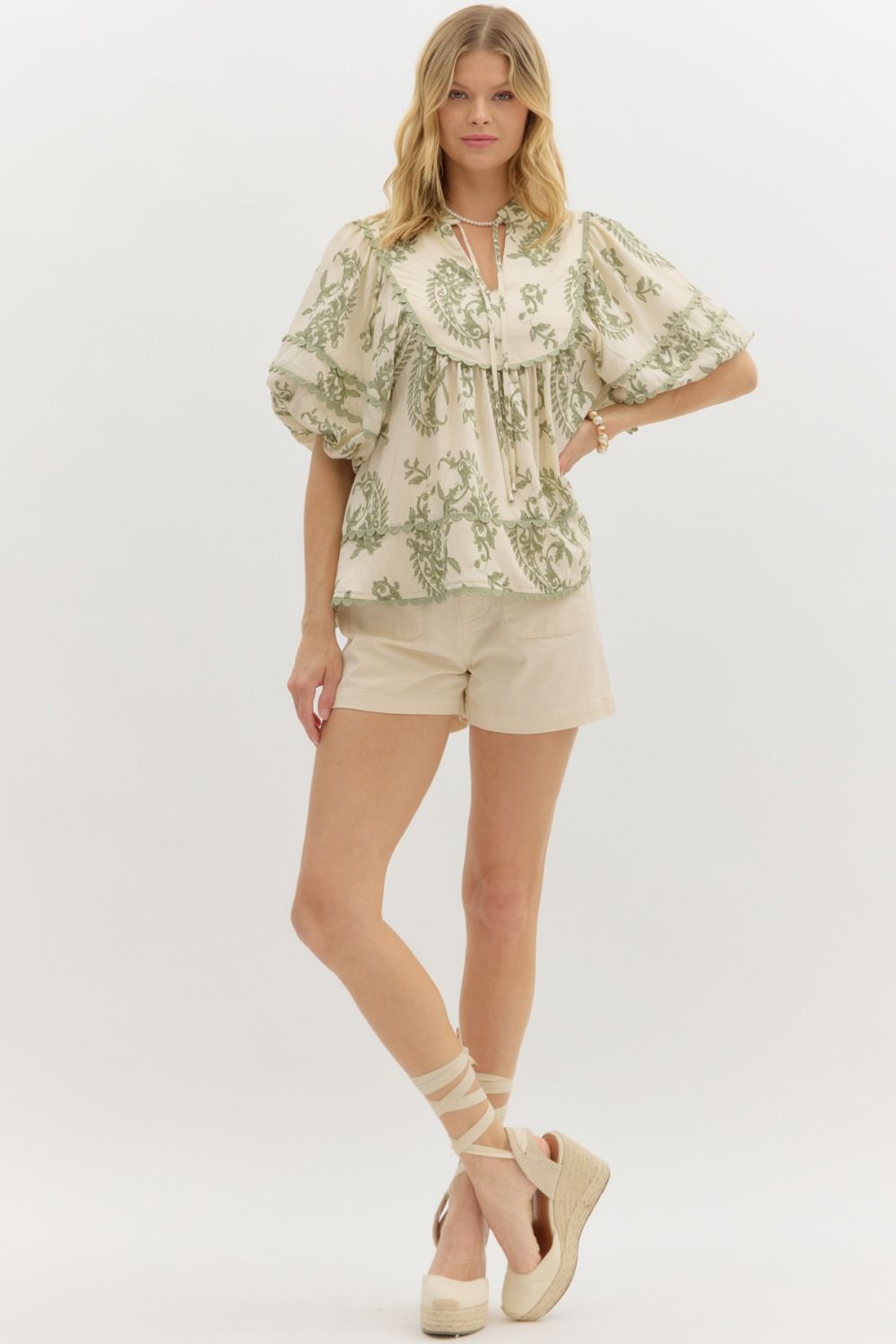 Masey Olive Top