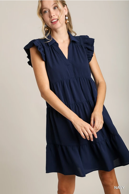 Julie Navy Dress