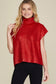 METALLIC FOILED SWEATER TOP