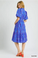 Blue Mix Midi Dress