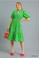 Green Mix Midi Dress