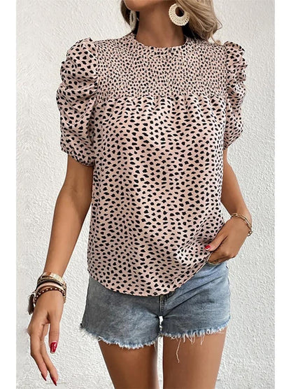 Leopard print top