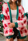 Sweet Pink Plaid Cardigan