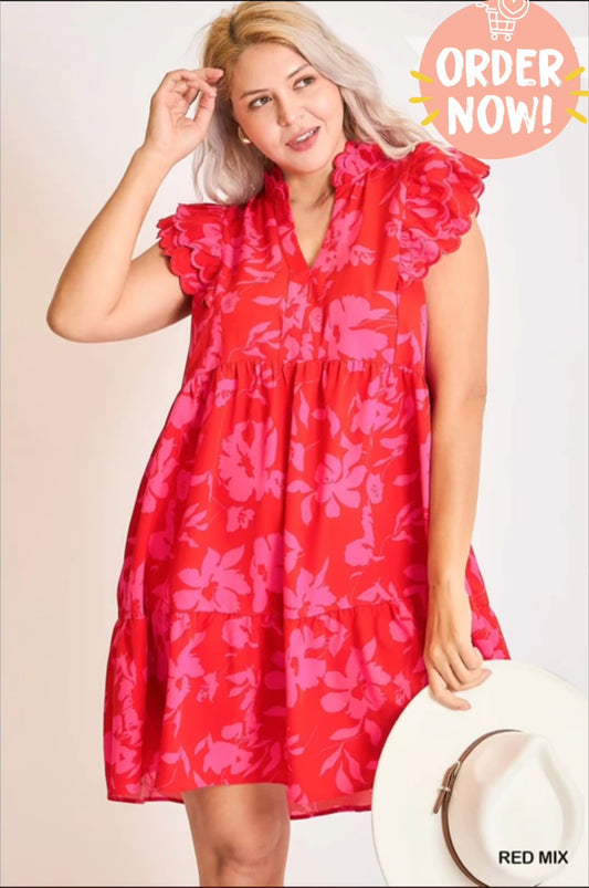 Red Mix Dress