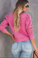 Vintage washed puff sleeve sweatshirt