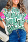Embroidered abstract top