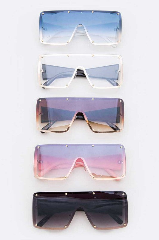 Oversize Square Flat Top Sunnies