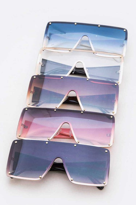 Oversize Square Flat Top Sunnies