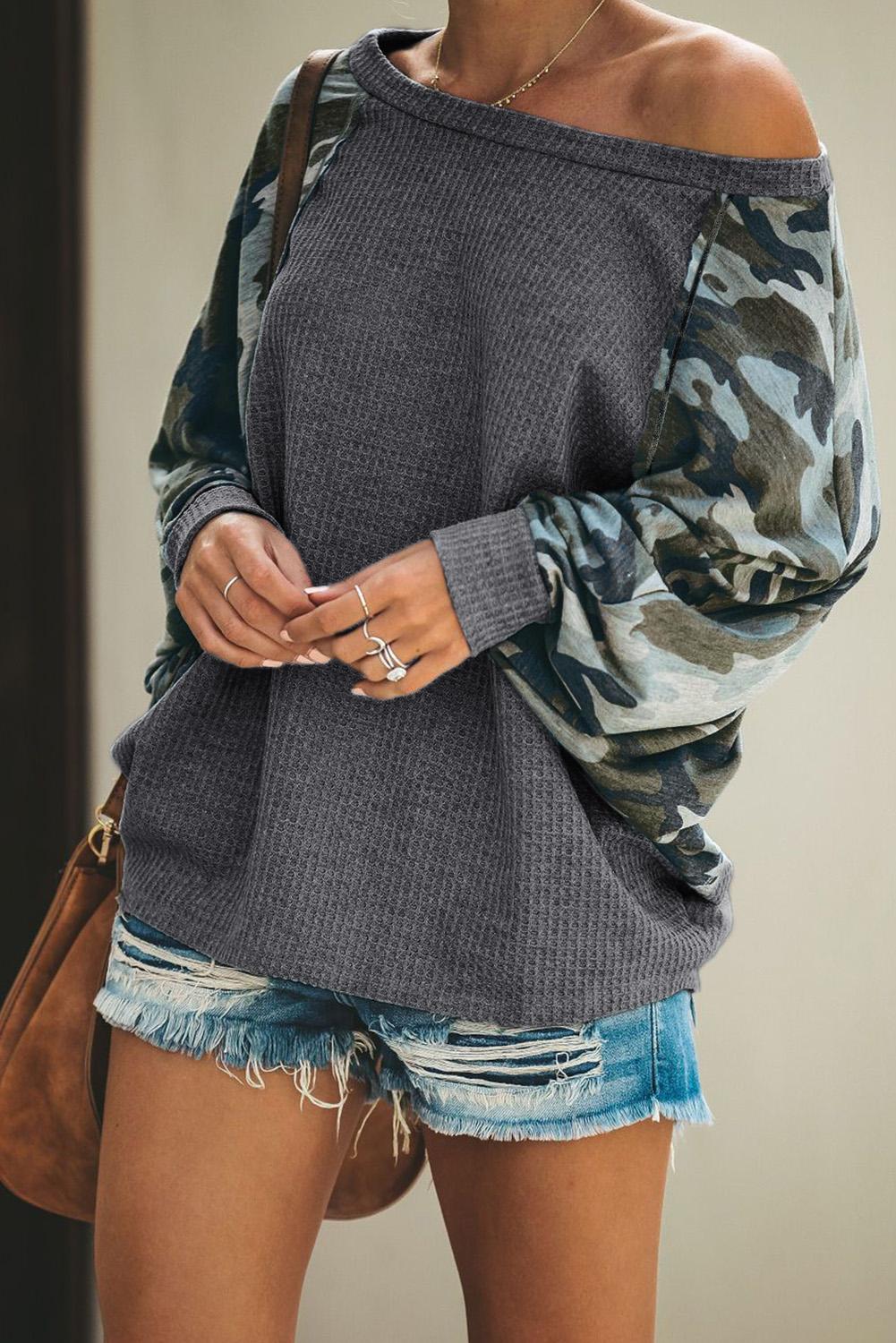 Squadron Thermal Camo Contrast Dolman Top