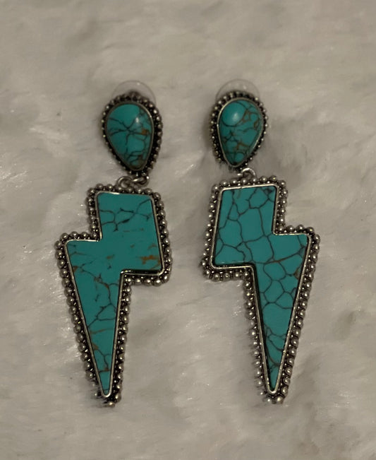 Turquoise Lighting earrings