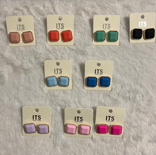 Square Matte Studs