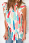 Ember Mix print Top