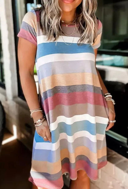 The Rylee Striped print Dress