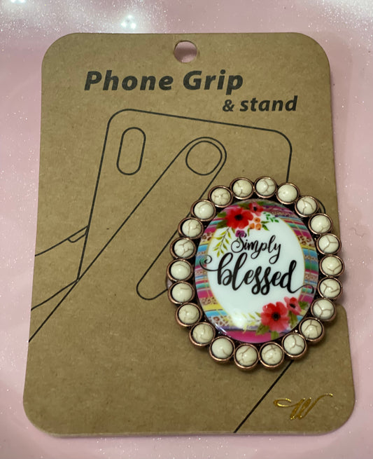 Simply Blessed Phone Grip