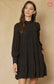 Remi Black High Neck Dress