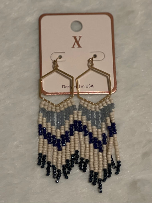 beaded dangle earrings