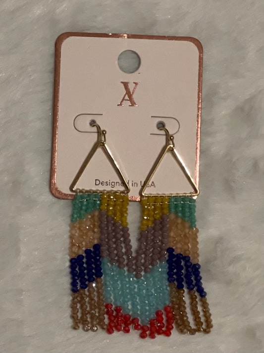 Beaded dangle earrings