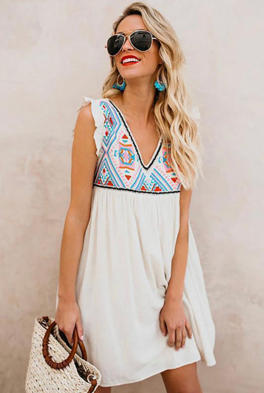 Summer Beach Floral Dress