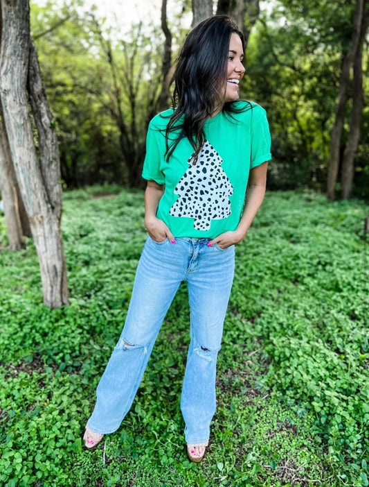 Dalmatian Christmas Tree Tee