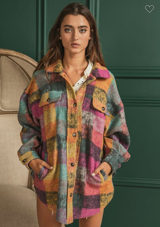 BiBi Colorful Shacket