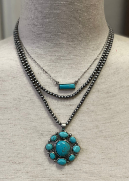 TQ  3 tiered necklace