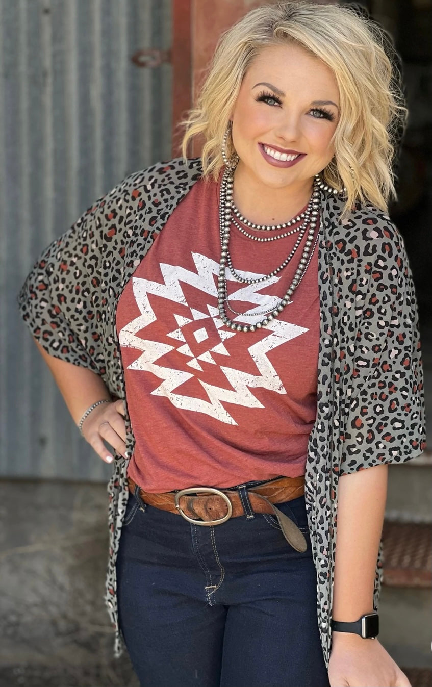 Alex Aztec Clay Tee